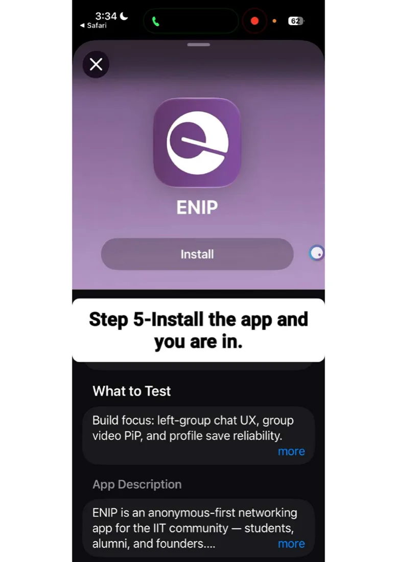 Step 5: Install ENIP in TestFlight